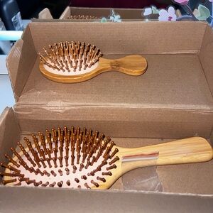 Wooden Hair Brush Set